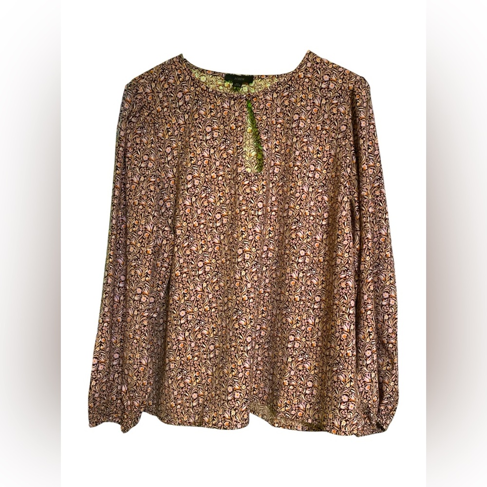 J. Crew Floral Blouse EUC